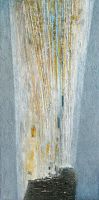 jaillissement,huile sur toile,40 x80 cm